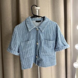 House of Harlow 1960 Cotton Denim Boucle SET size small